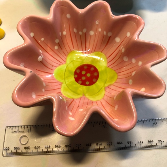 Unique Colourful Floral Serving Bowl 3 Bowls 8” to 4” - Picture 7 of 13